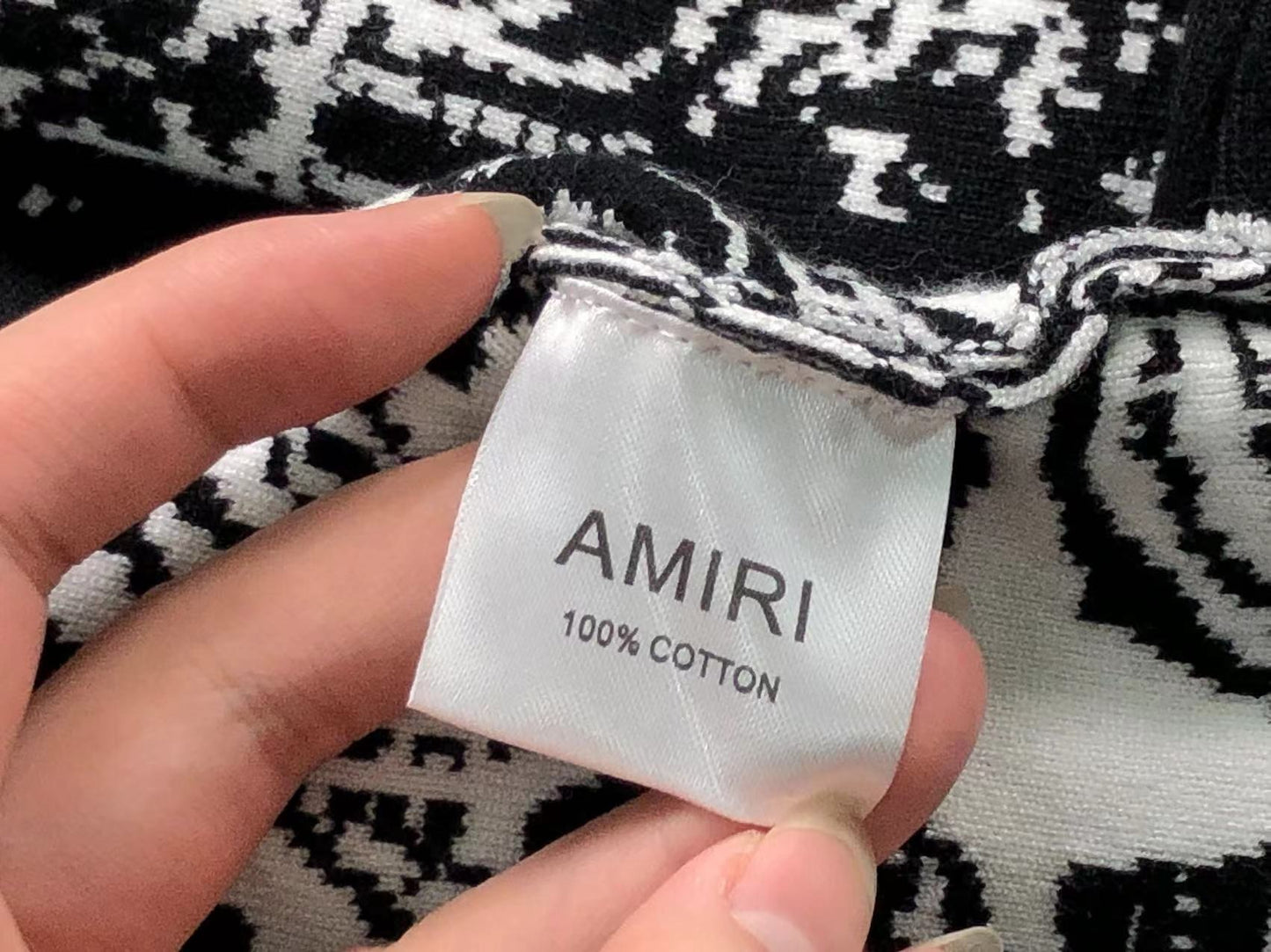 Suéter AMIRI Noir Bandana Fade