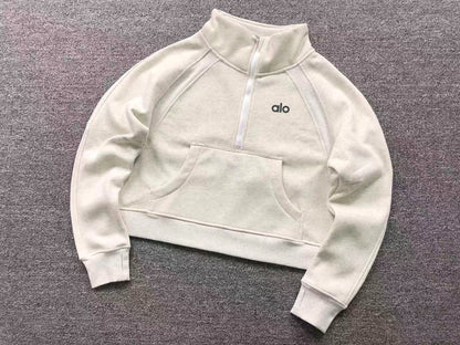 Conjunto Alo Moletom Jogger Half Zip Feminino