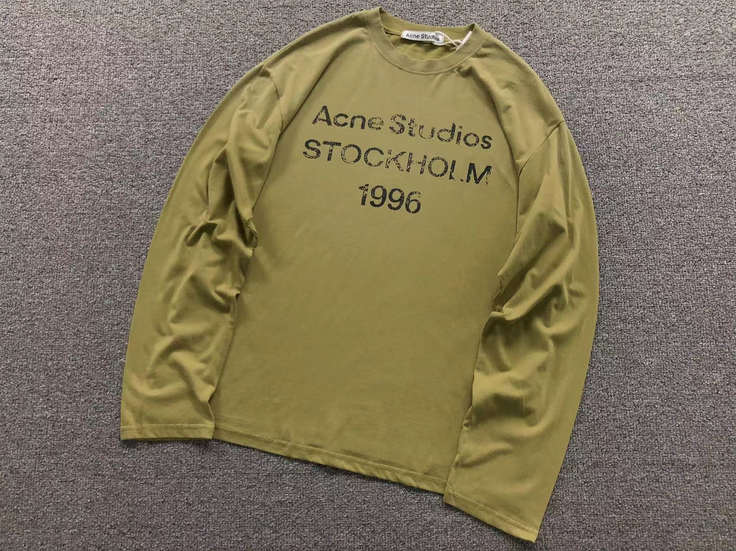 Camsieta Acne Studios Stockholm 1996 Rib Long Sleeve