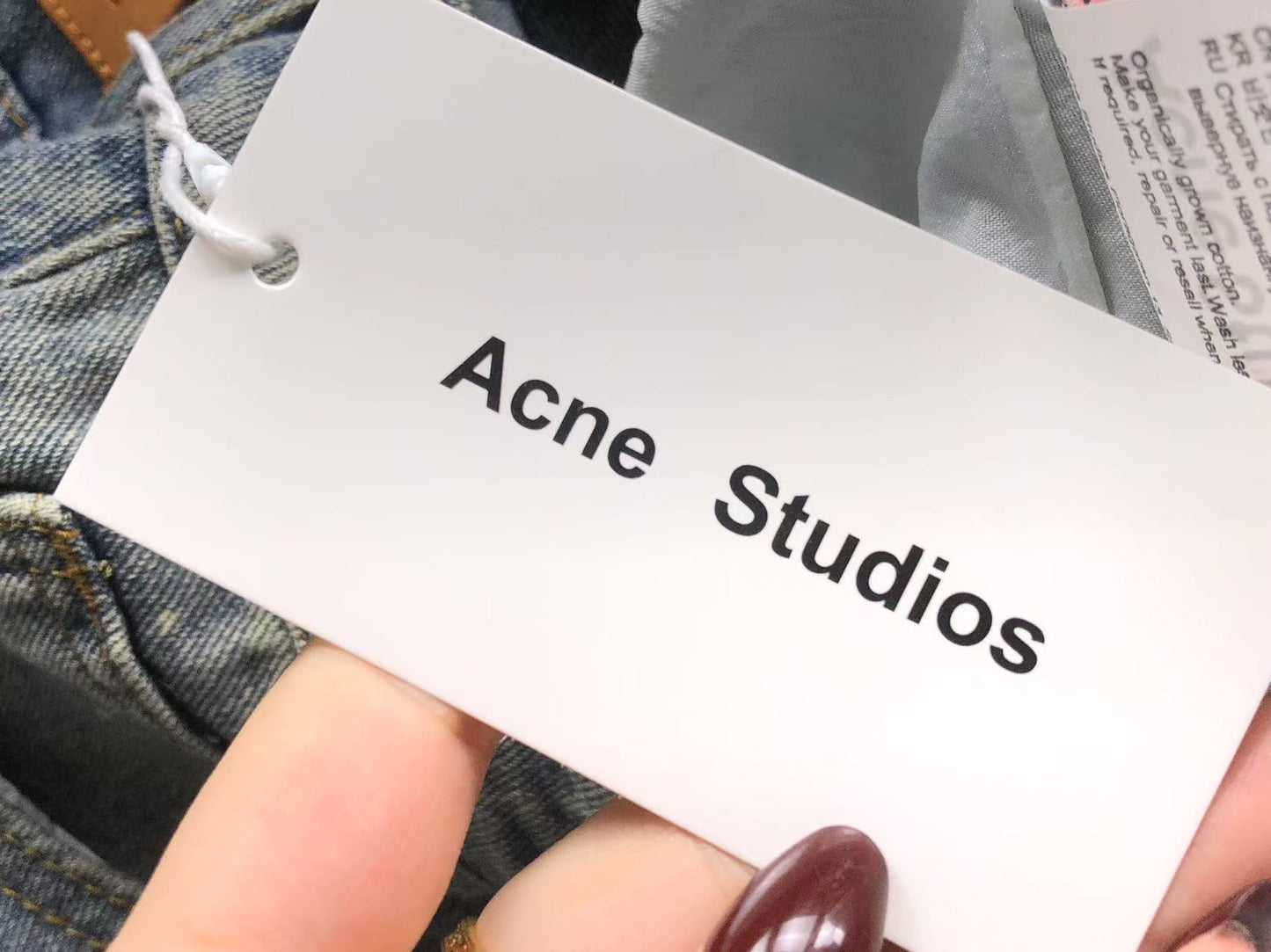 Calça Acne Studios Paintstorm Wide Jeans