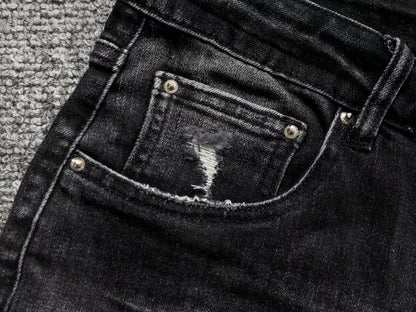 Calça Jeans AMIRI Distressed Black