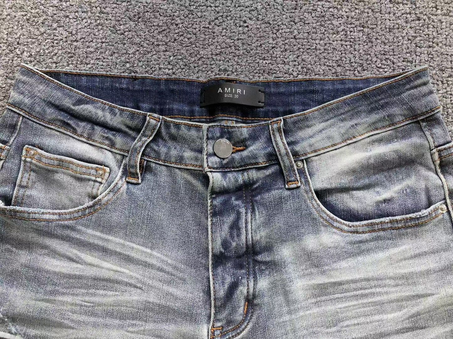 Bermuda Jeans AMIRI Distressed Monogram