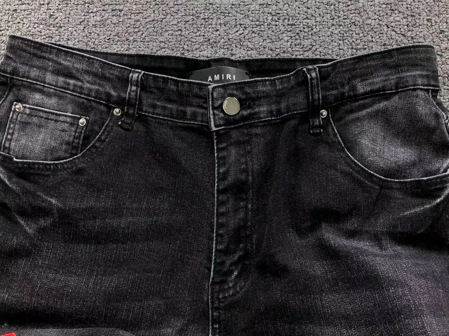 Calça AMIRI Signature Red Logo Jeans