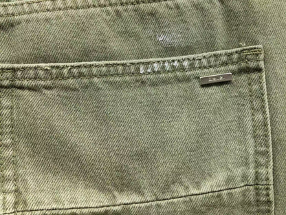 Calça AMIRI Military Green Logo Cargo Denim