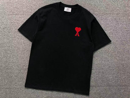 Camiseta AMI Paris Classic Logo Vermelho