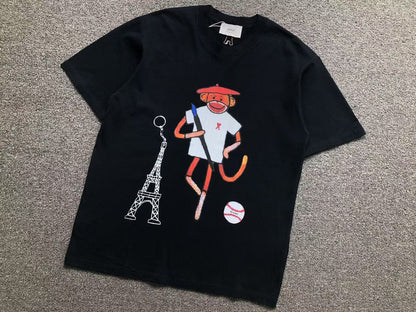 Camiseta AMI Paris Monkey Graphic Tee