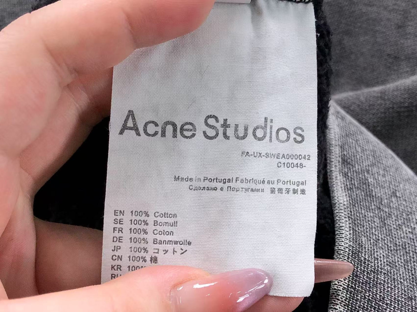 Moletom Acne Studios Washed Everyday Fit