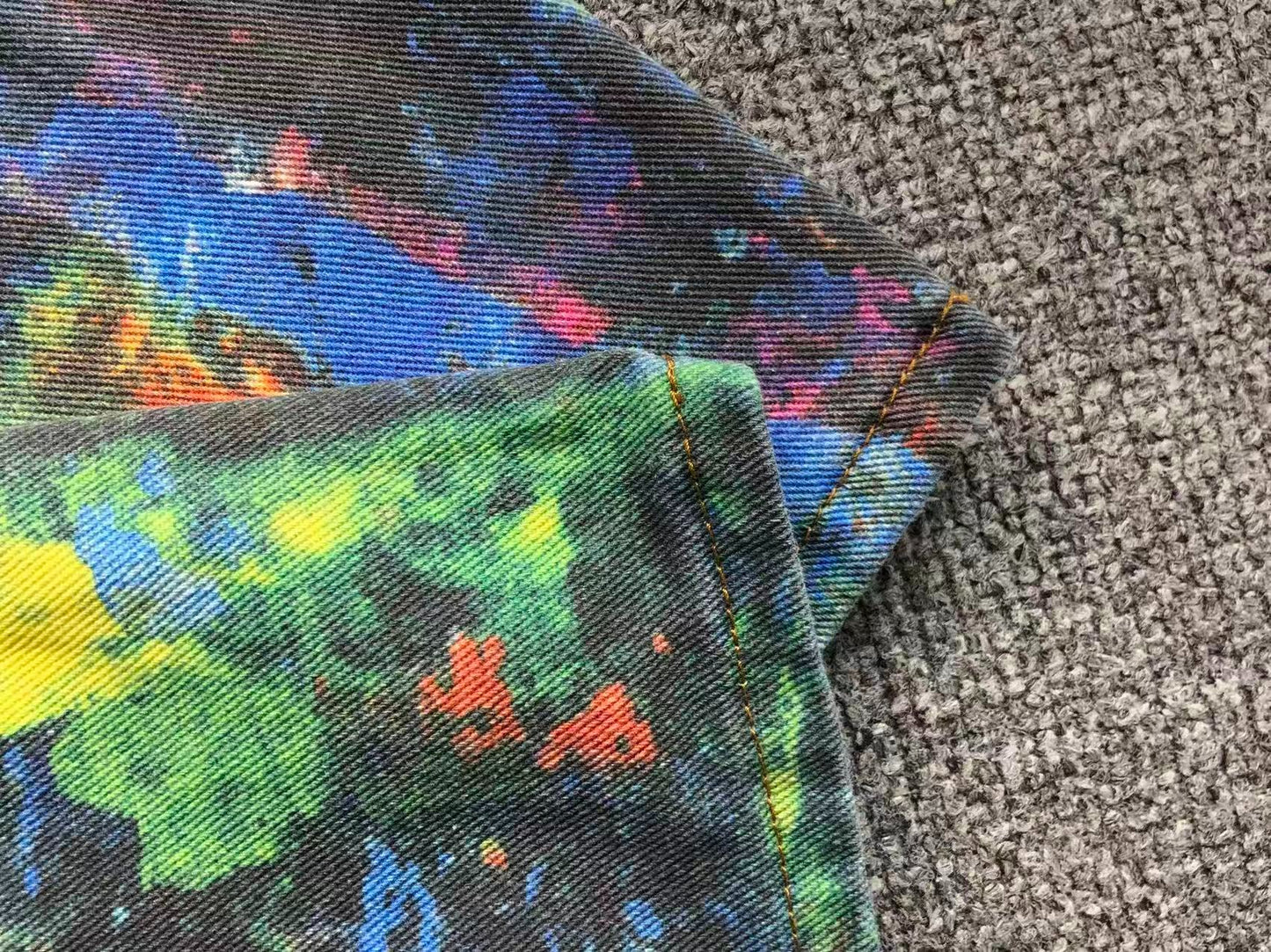 Calça Acne Studios Abstract Paint Denim