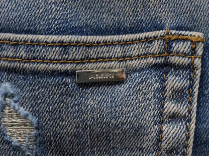 Calça AMIRI Vintage Logo Washed Denim