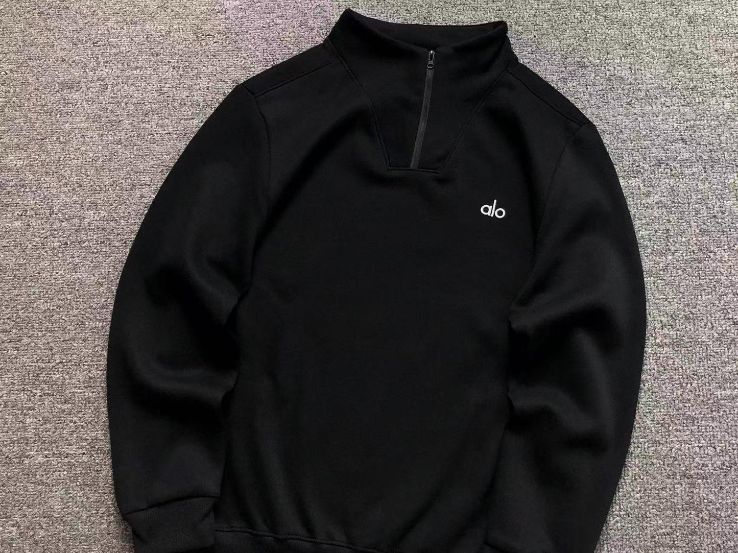 Moletom ALO half zip gola alta