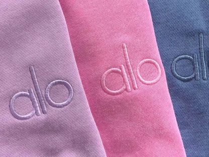 Calça elástica ALO moletom reta feminina