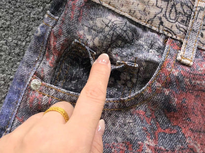 Calça Acne Studios Retro Paisley Denim
