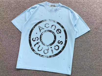 Camiseta Acne Studios Distressed Round Logo