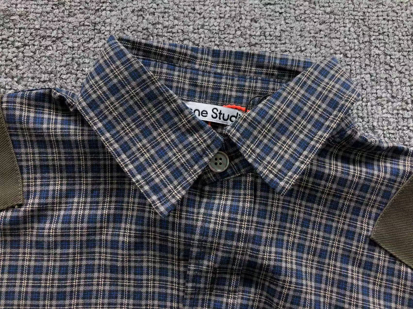 Camisa Acne Studios Plaid Panel Design