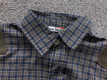 Camisa Acne Studios Plaid Panel Design