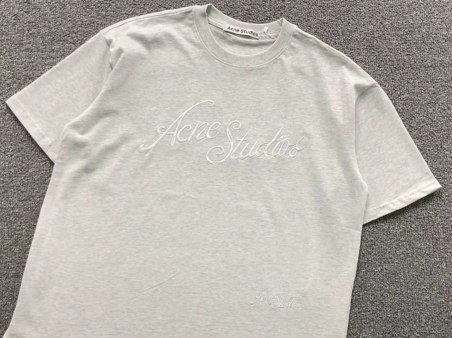 Camiseta Acne Studios Embroidered Script Logo