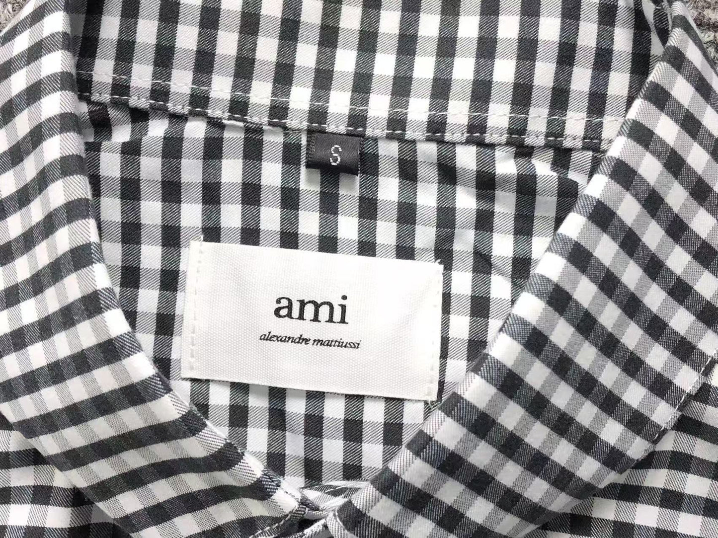 Camisa AMI Paris Gingham Mini Heart