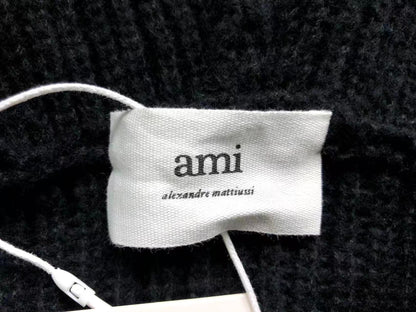 Suéter AMI Paris Knit Half-Zip Coração Minimal