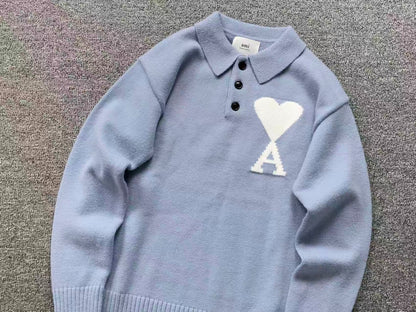 Suéter AMI Paris Polo Knit Essential