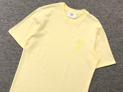 Camiseta AMI Paris Minimal Tonal Heart Logo