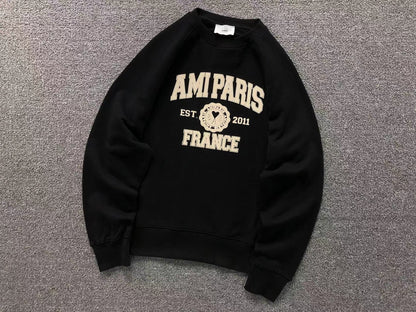 Moletom AMI Paris Varsity Logo Crewneck
