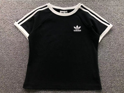 Camiseta Adidas Raglan Core 3-Stripes Feminina
