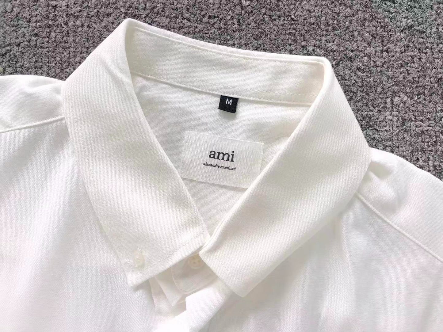 Camisa AMI Paris Classic Heart Oxford