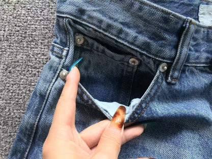 Calça Jeans AMI Paris WideLeg Lavagem
