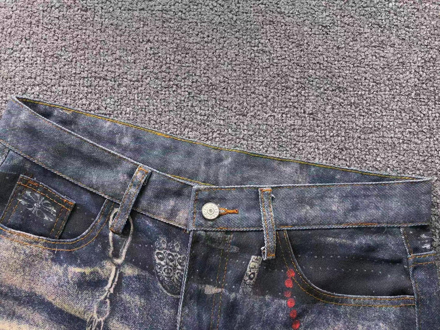 Calça Acne Studios Chaos Chain Denim
