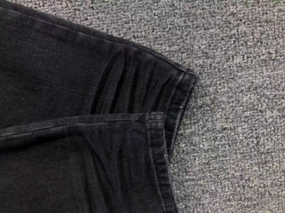 Calça AMIRI Star Logo Black Denim