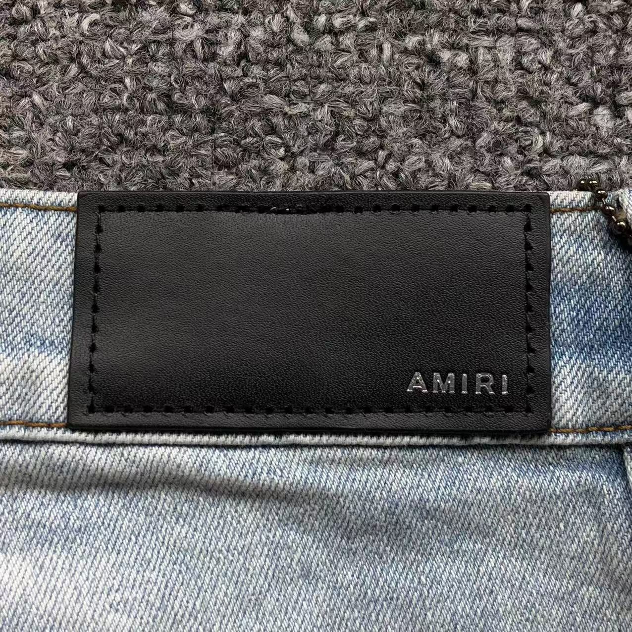 Calça AMIRI TR Monogram Ice Blue Denim