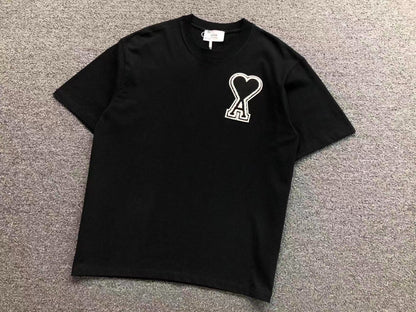 Camiseta AMI Paris Patch Logo Coração