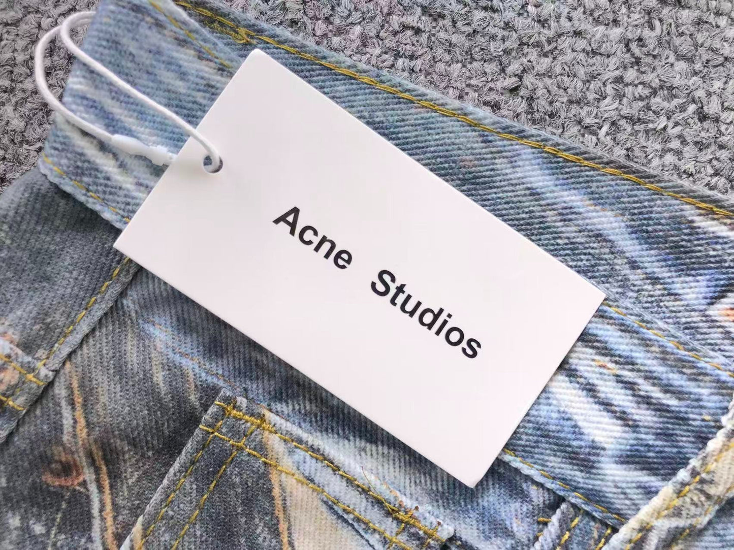 Calça Acne Studios Underground Script Denim