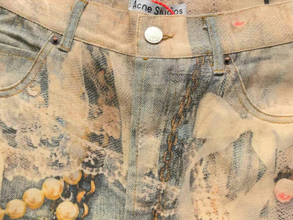 Calça Acne Studios Distressed Chain Wash