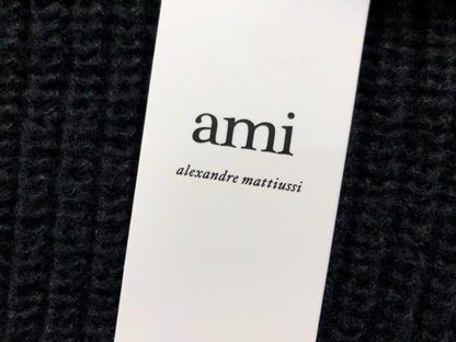 Suéter AMI Paris Knit Half-Zip Coração Minimal
