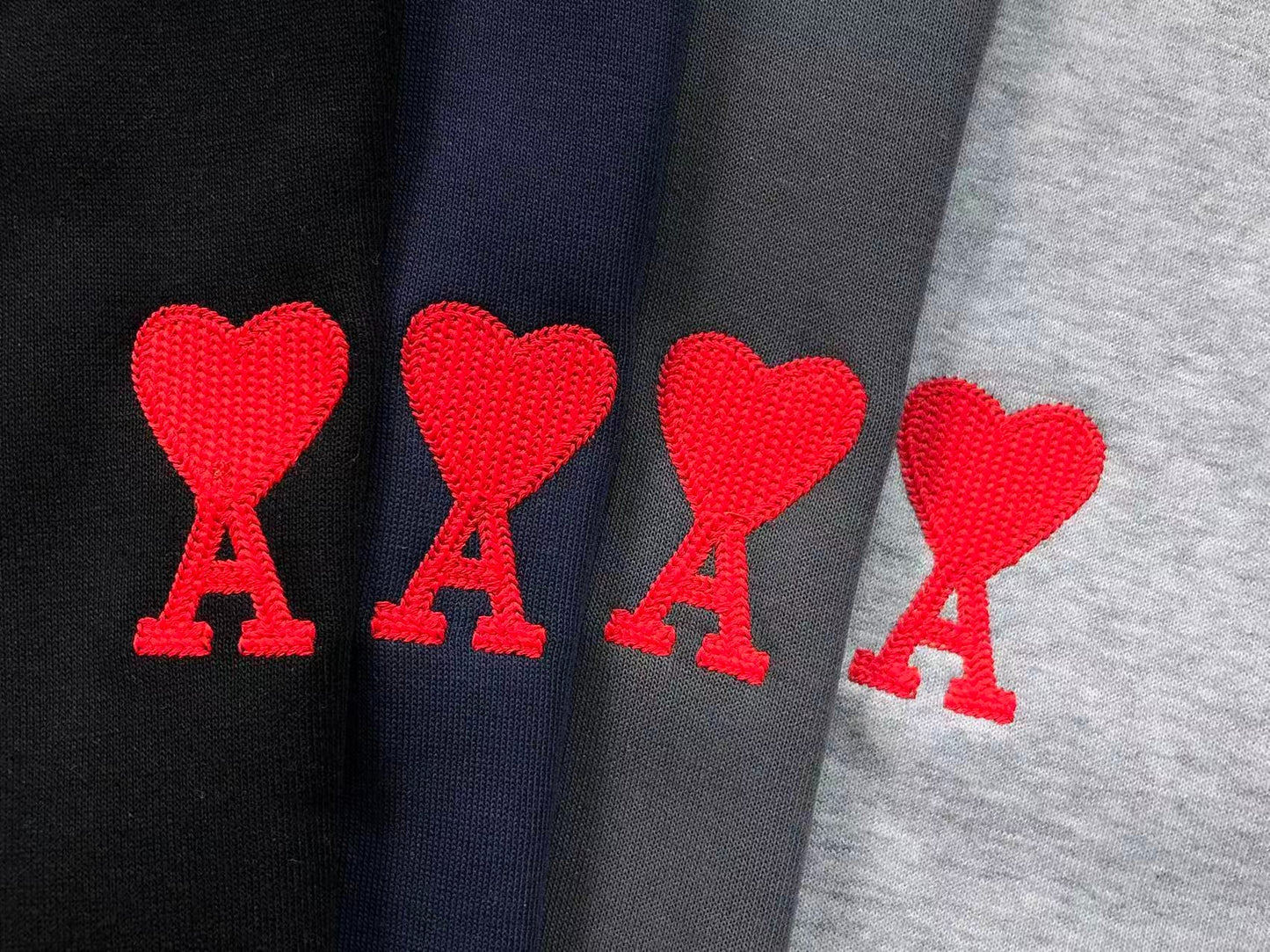 Moletom AMI Paris Ami de Cœur Half Zip