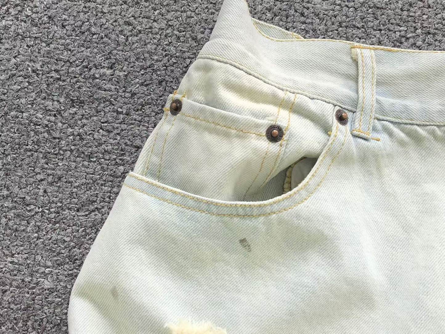 Shorts Acne Studios Jeans Vintage Ripped Denim