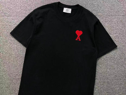 Camiseta AMI Paris Classic Logo Vermelho