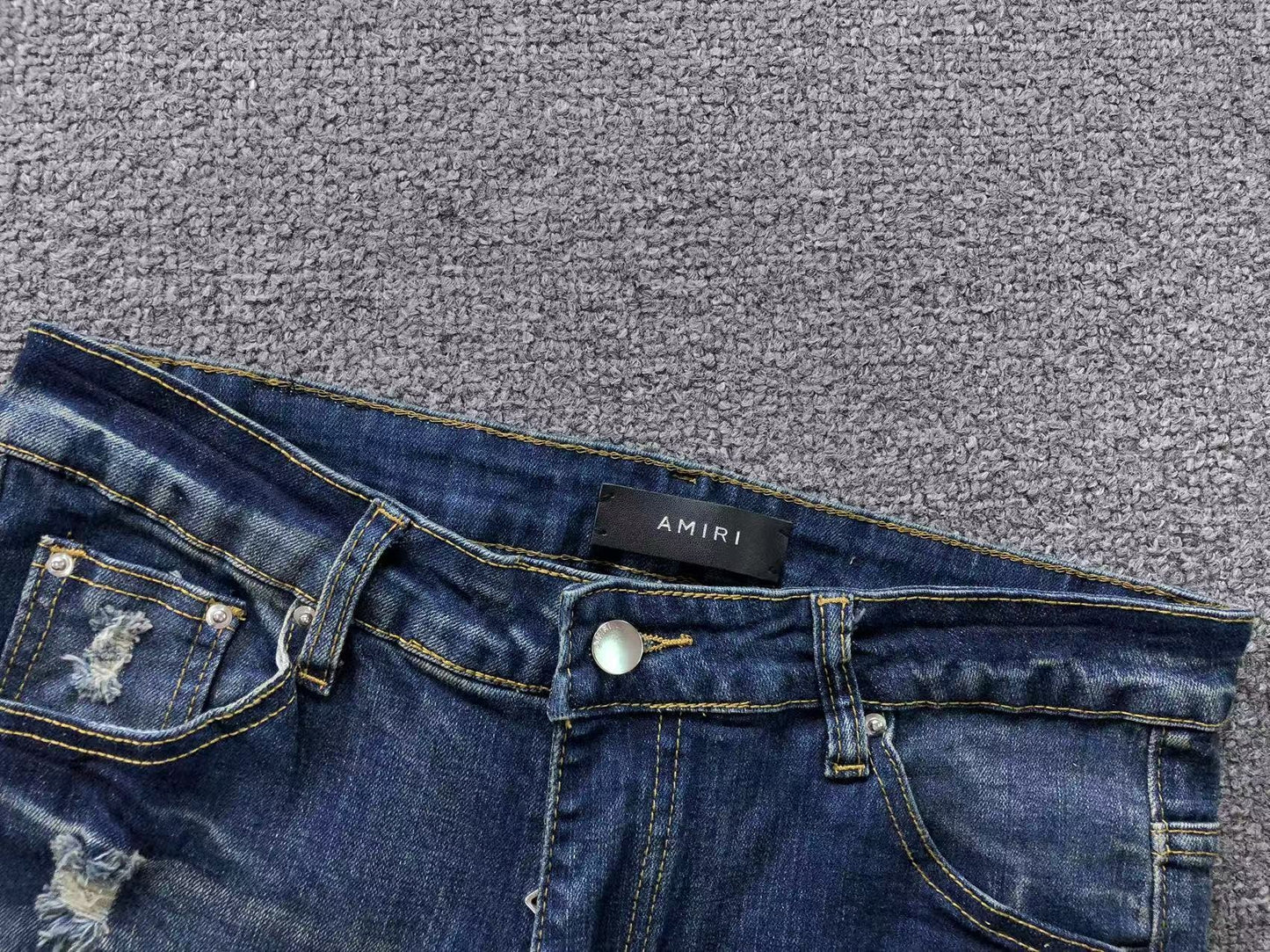 Calça AMIRI Vintage Logo Dark Denim
