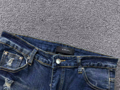 Calça AMIRI Vintage Logo Dark Denim
