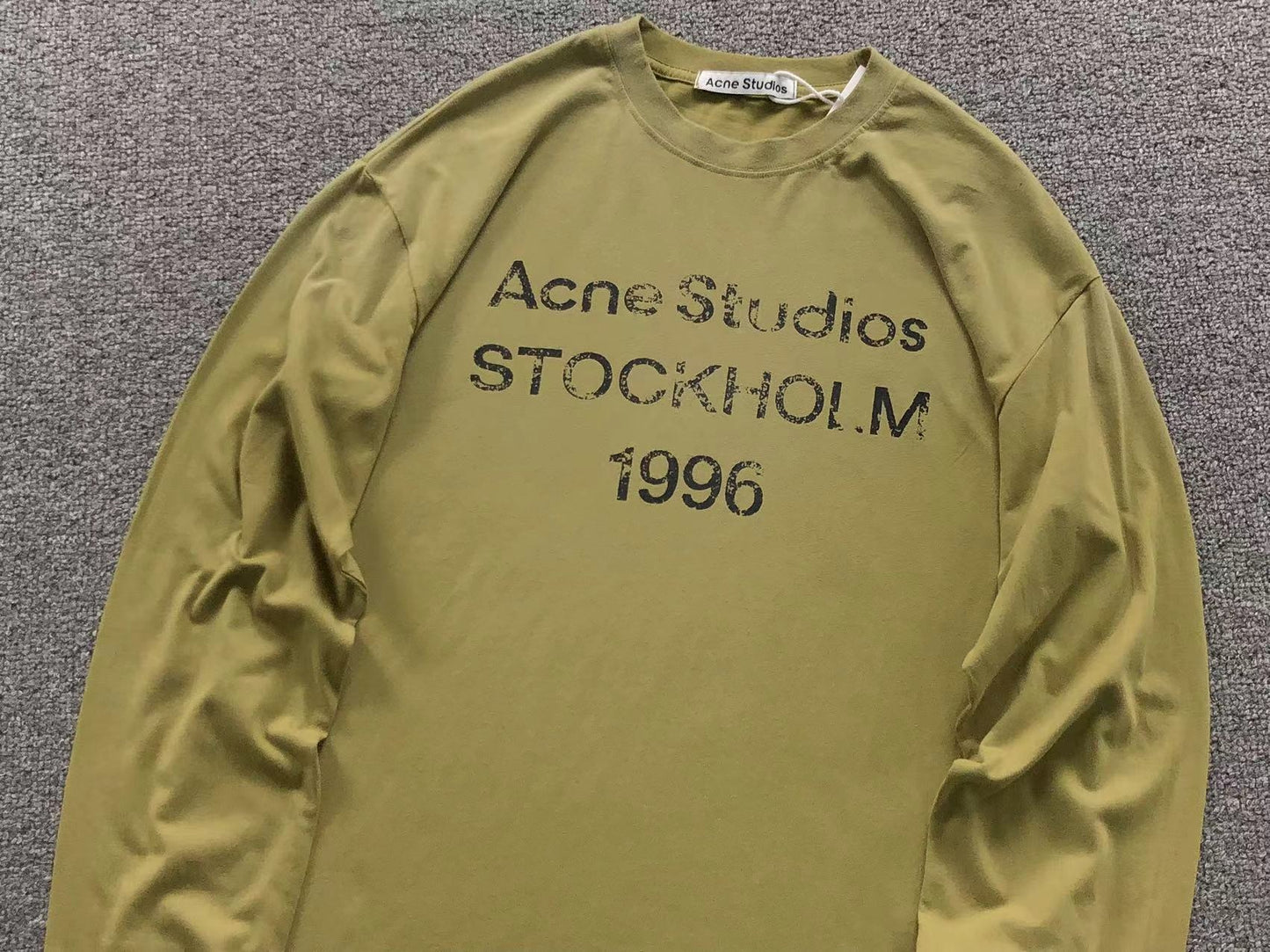 Camsieta Acne Studios Stockholm 1996 Rib Long Sleeve