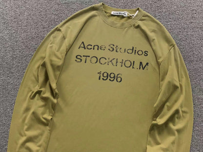 Camsieta Acne Studios Stockholm 1996 Rib Long Sleeve