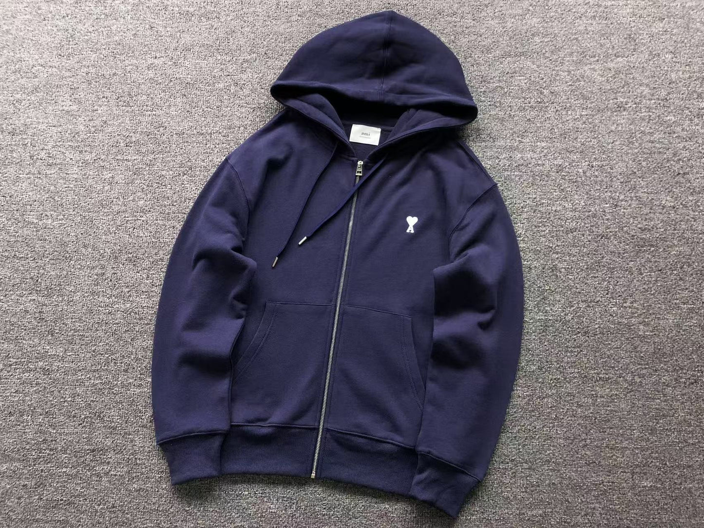 Moletom AMI Paris Ami de Cœur Zip Hoodie