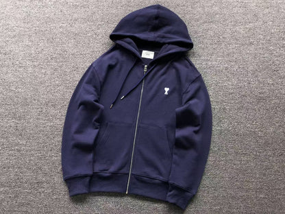Moletom AMI Paris Ami de Cœur Zip Hoodie