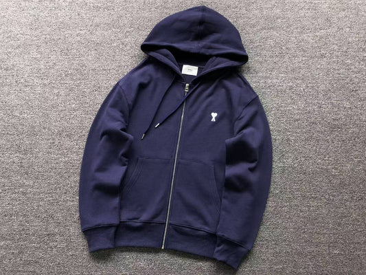 Moletom AMI Paris Ami de Cœur Zip Hoodie
