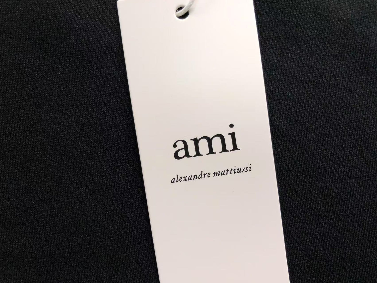 Camiseta AMI Paris Mini Textured Logo Tee
