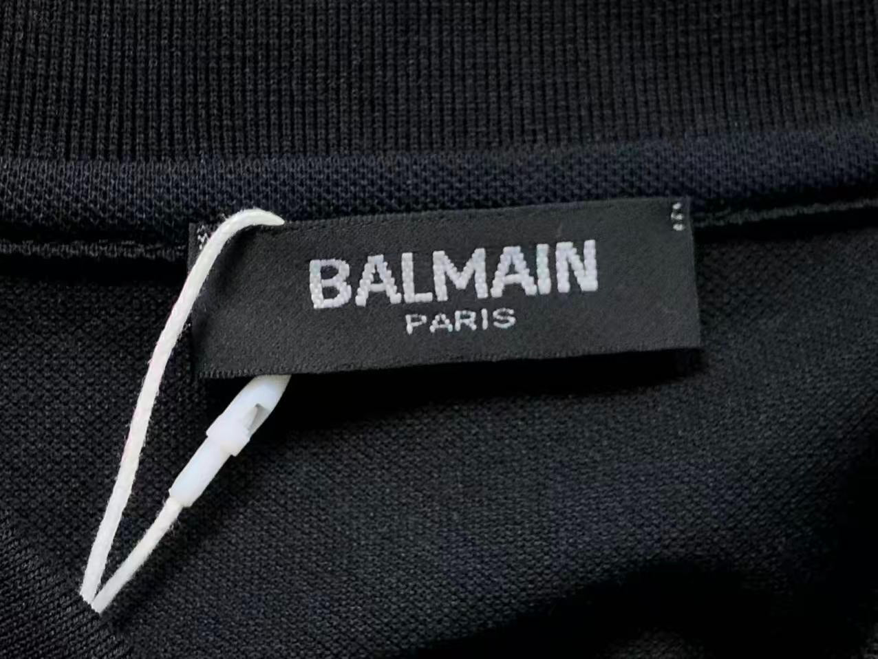 Polo Balmain Paris Logo Shoulder Premium