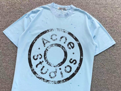 Camiseta Acne Studios Distressed Round Logo