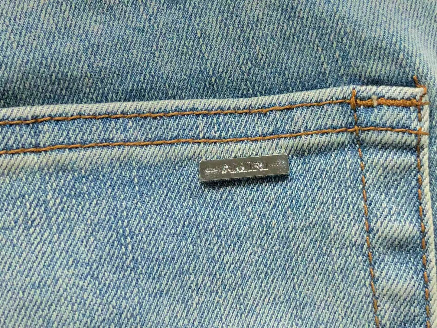 Bermuda Jeans AMIRI Ice Fade Distressed