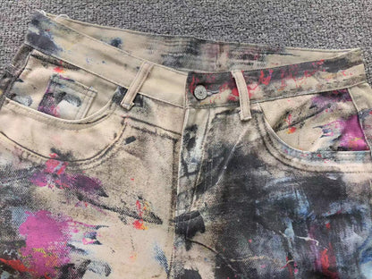 Calça Acne Studios Ink Wash Cargo Denim